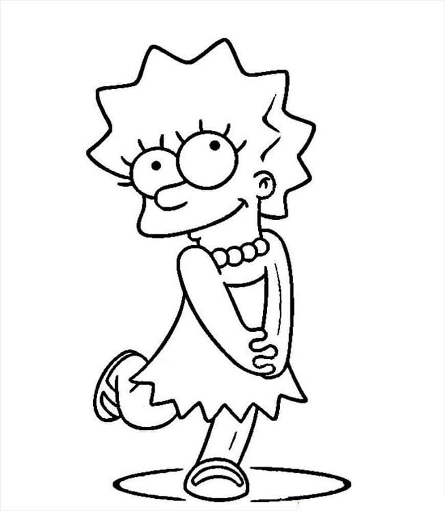 Çocuklar İçin Simpsonlar Boyama Sayfaları 