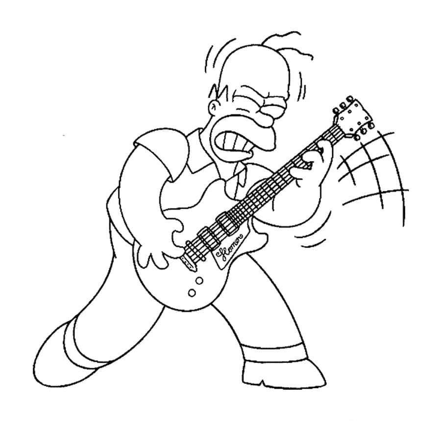 Çocuklar İçin Simpsonlar Boyama Sayfaları 