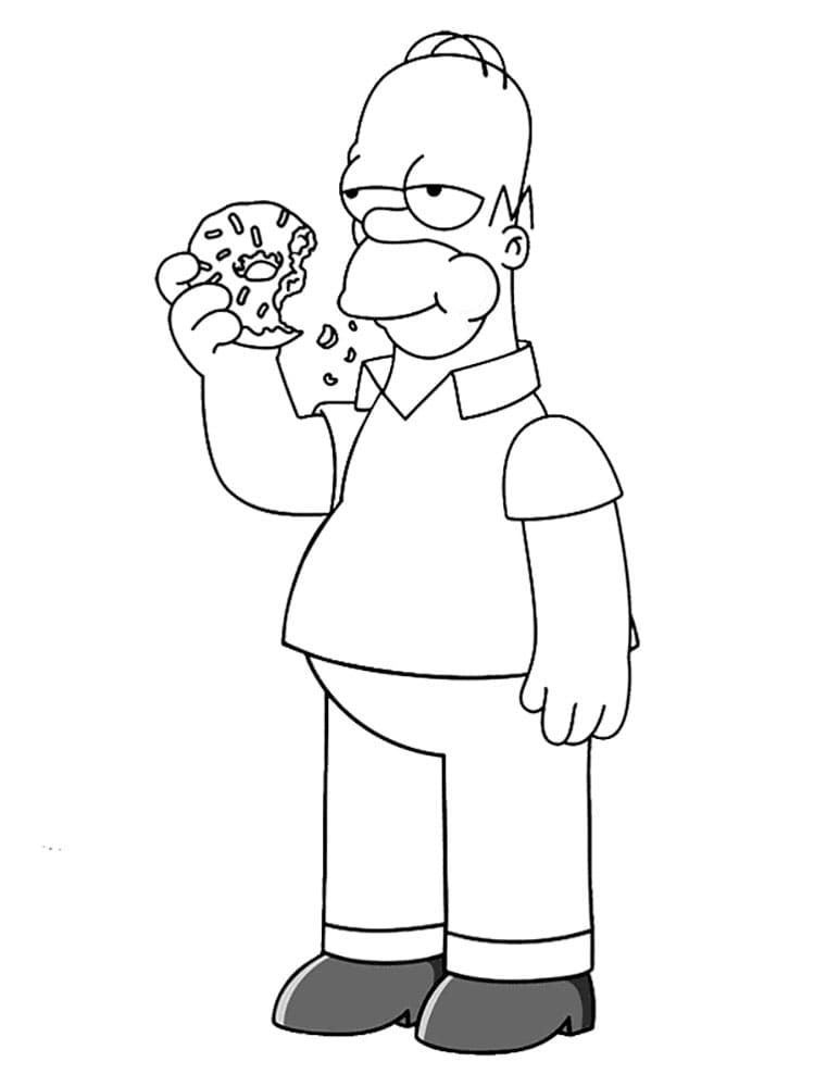 Çocuklar İçin Simpsonlar Boyama Sayfaları 