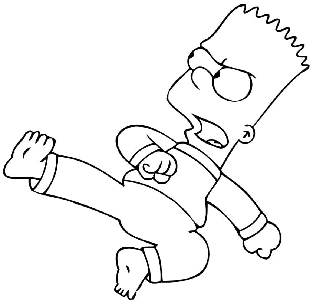 Çocuklar İçin Simpsonlar Boyama Sayfaları 