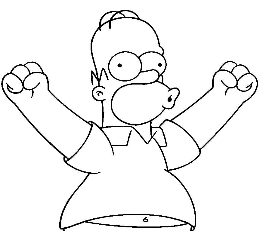 Çocuklar İçin Simpsonlar Boyama Sayfaları 