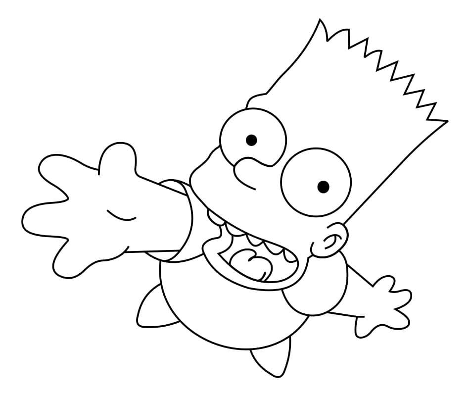 Çocuklar İçin Simpsonlar Boyama Sayfaları 