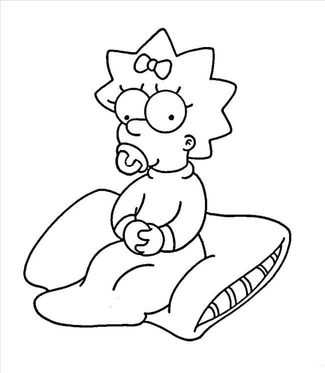 Çocuklar İçin Simpsonlar Boyama Sayfaları 