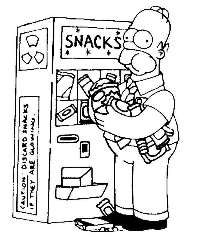 Çocuklar İçin Simpsonlar Boyama Sayfaları 