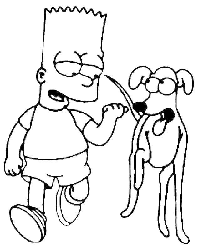 Çocuklar İçin Simpsonlar Boyama Sayfaları 