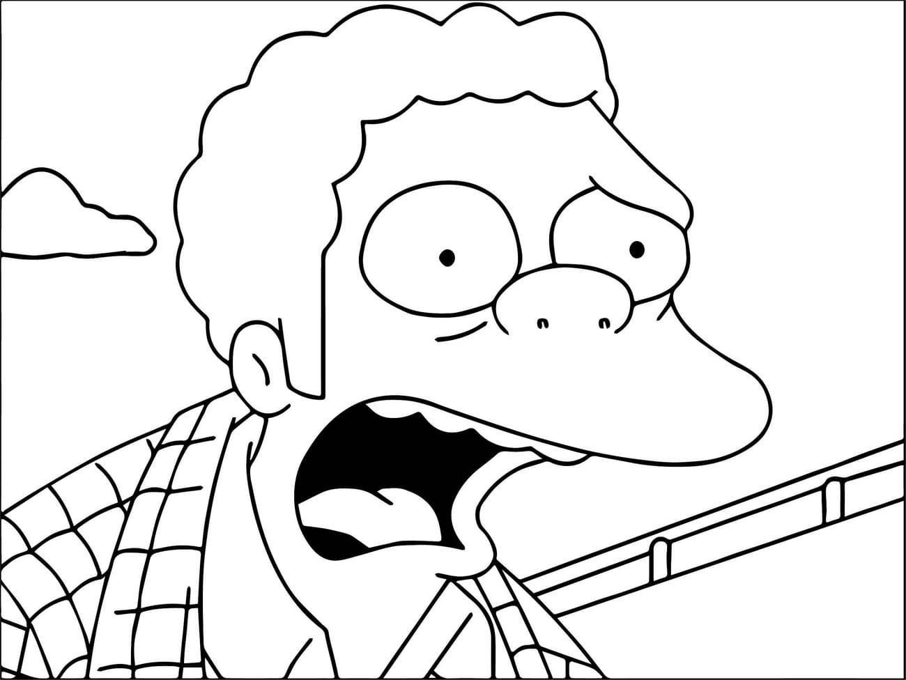 Çocuklar İçin Simpsonlar Boyama Sayfaları 