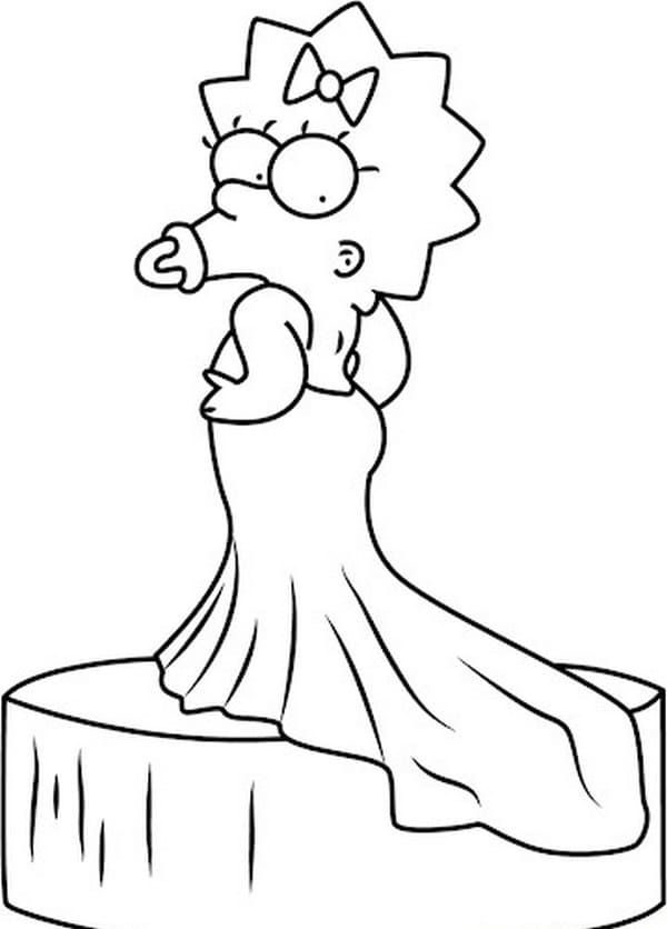Çocuklar İçin Simpsonlar Boyama Sayfaları 
