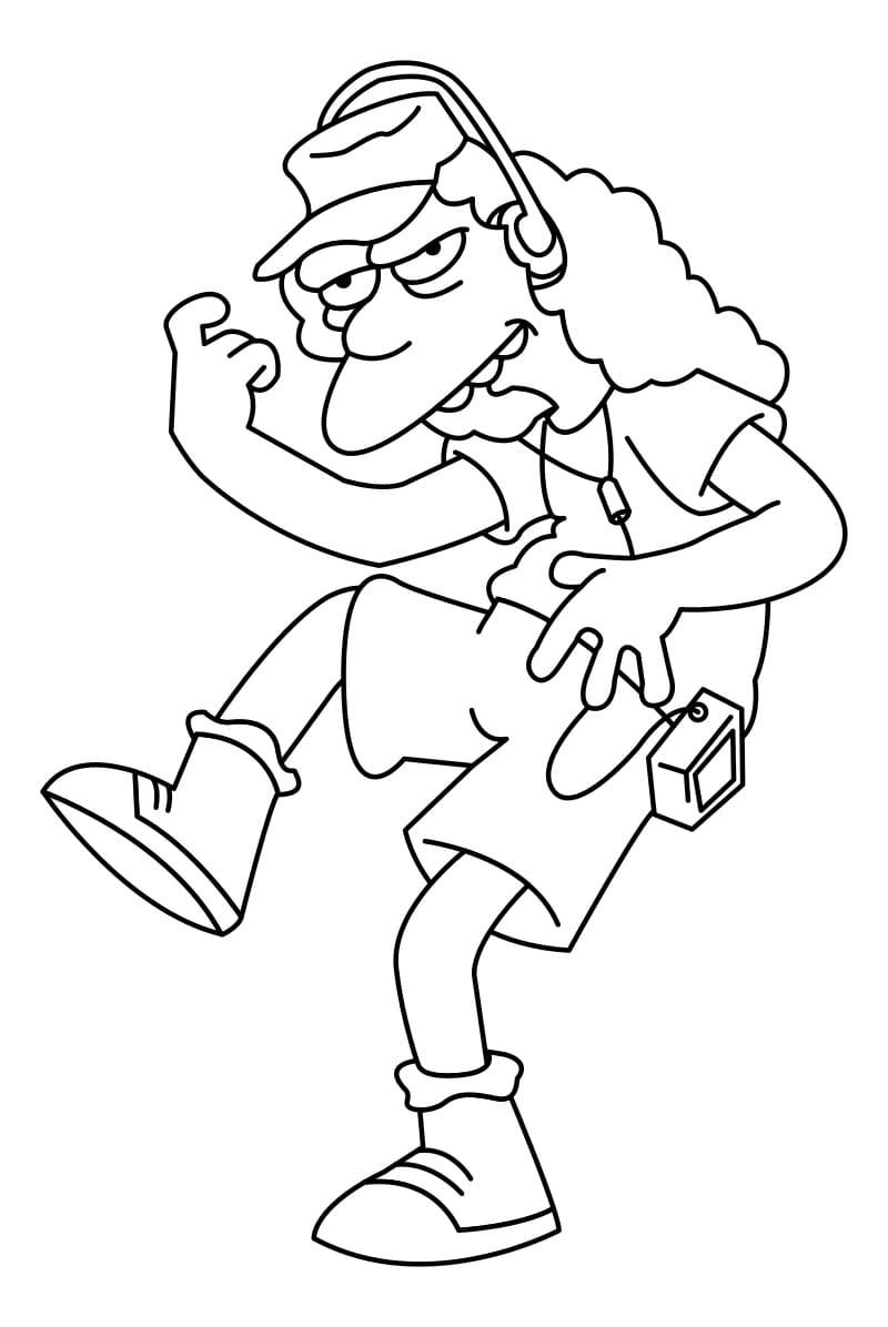 Çocuklar İçin Simpsonlar Boyama Sayfaları 
