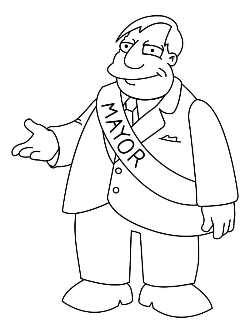 Çocuklar İçin Simpsonlar Boyama Sayfaları 