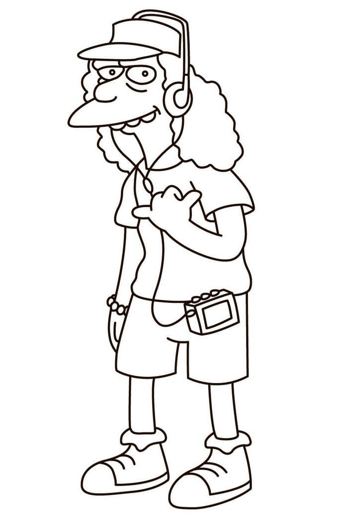 Çocuklar İçin Simpsonlar Boyama Sayfaları 