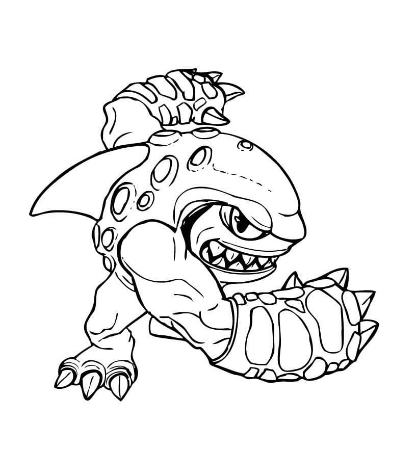 Çocuklar İçin Skylanders Boyama Sayfaları 