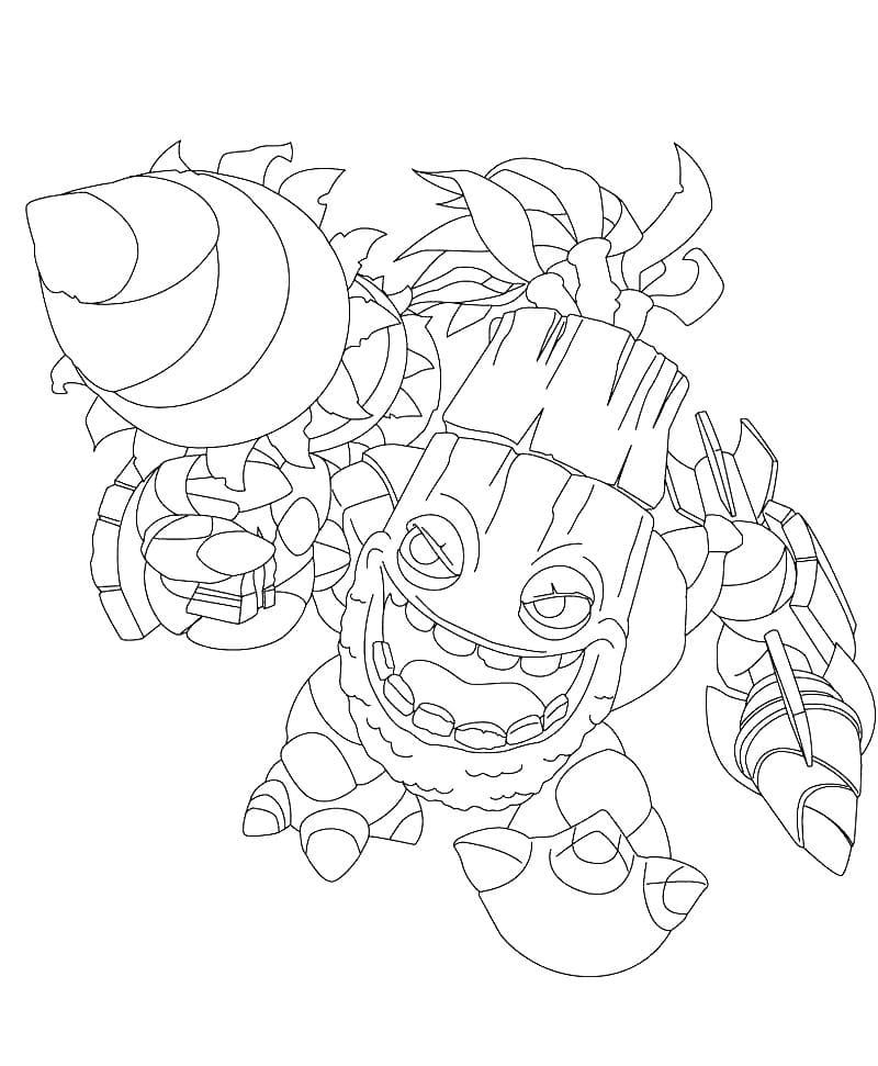 Çocuklar İçin Skylanders Boyama Sayfaları 
