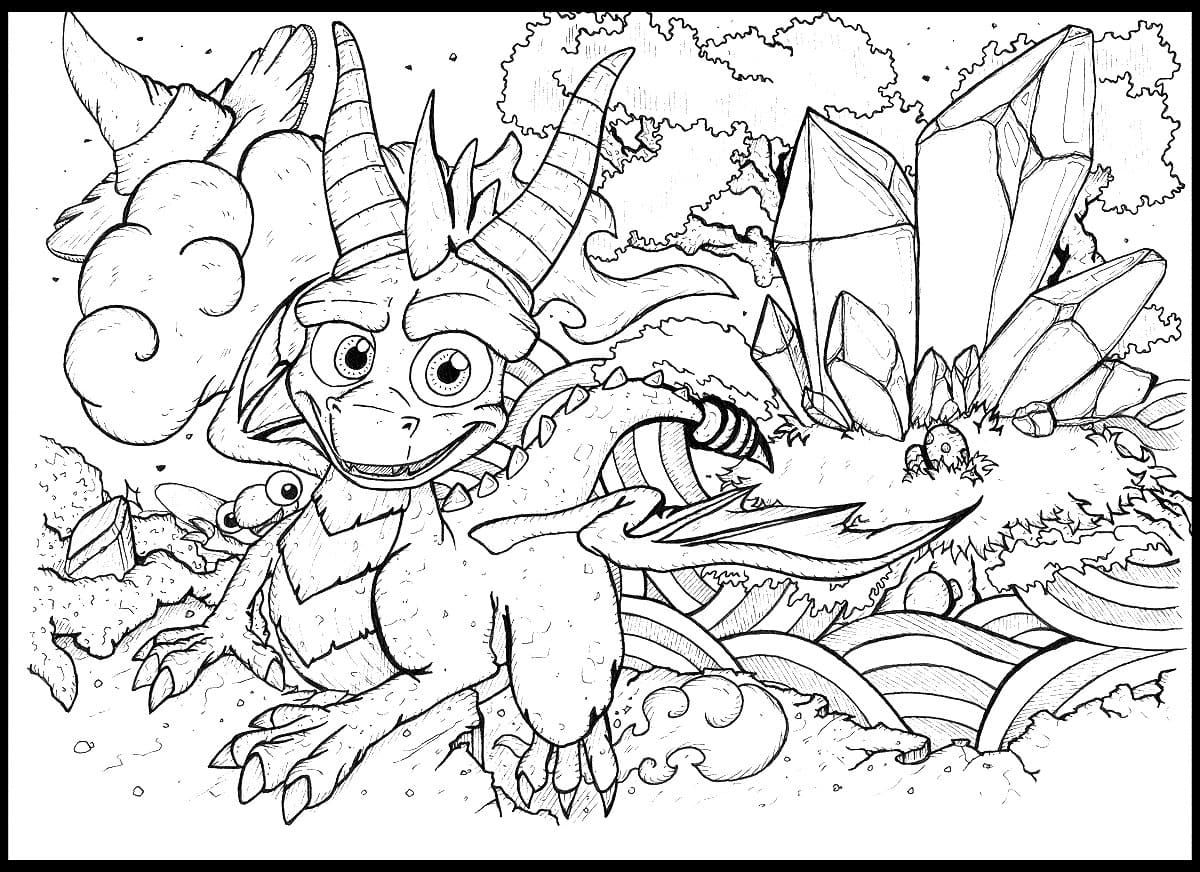 Çocuklar İçin Skylanders Boyama Sayfaları 