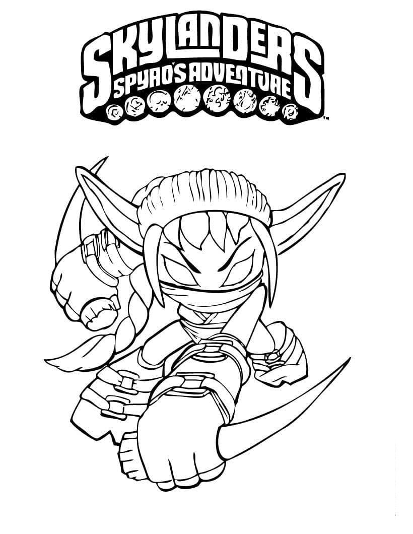 Çocuklar İçin Skylanders Boyama Sayfaları 