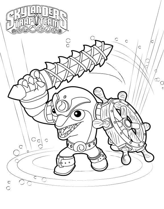 Çocuklar İçin Skylanders Boyama Sayfaları 