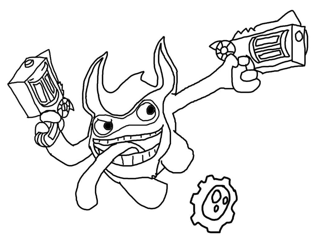 Çocuklar İçin Skylanders Boyama Sayfaları 