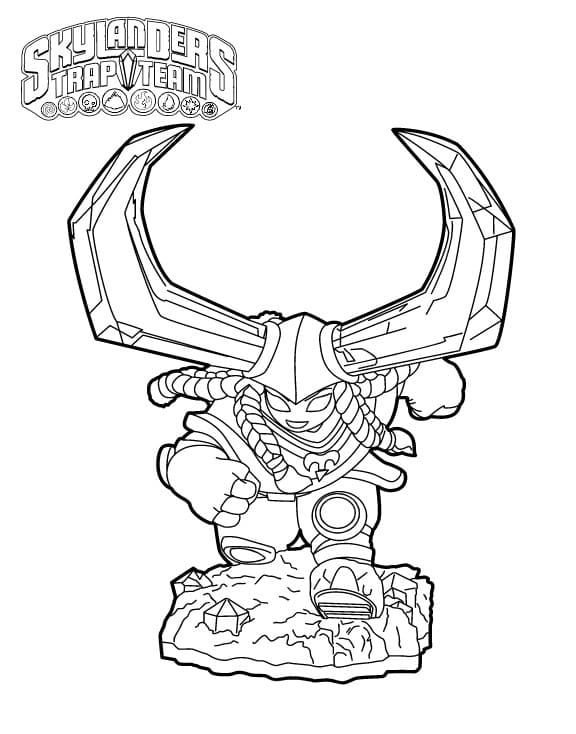 Çocuklar İçin Skylanders Boyama Sayfaları 