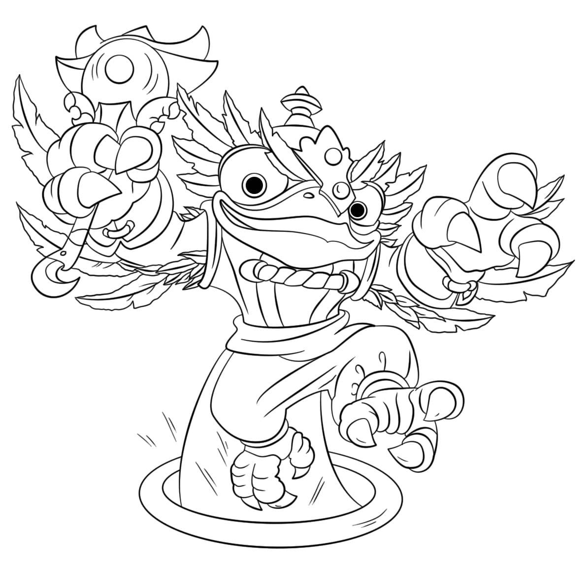 Çocuklar İçin Skylanders Boyama Sayfaları 