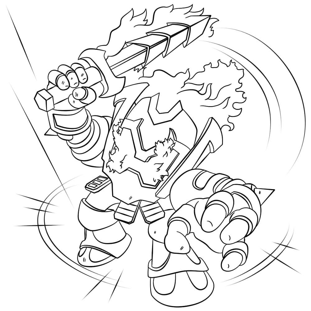 Çocuklar İçin Skylanders Boyama Sayfaları 