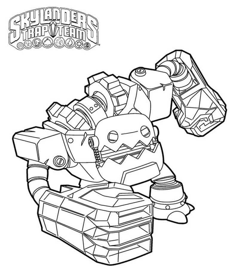 Çocuklar İçin Skylanders Boyama Sayfaları 