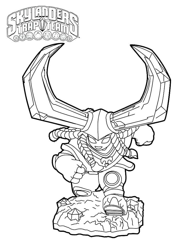 Çocuklar İçin Skylanders Boyama Sayfaları 