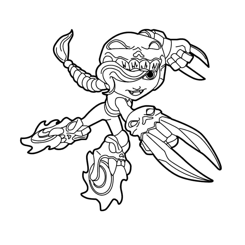 Çocuklar İçin Skylanders Boyama Sayfaları 