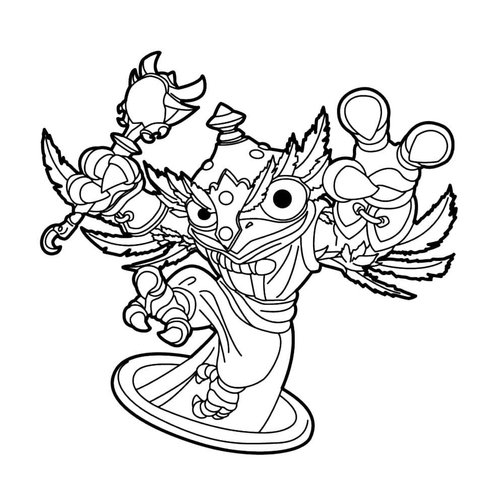 Çocuklar İçin Skylanders Boyama Sayfaları 