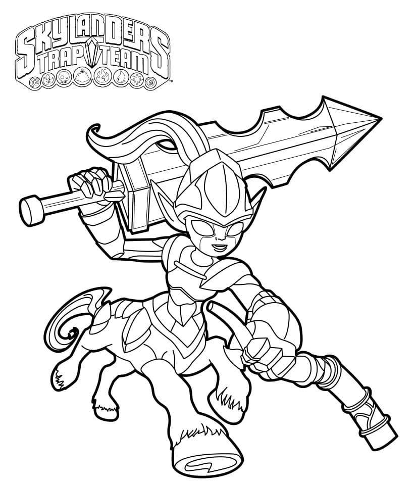 Çocuklar İçin Skylanders Boyama Sayfaları 