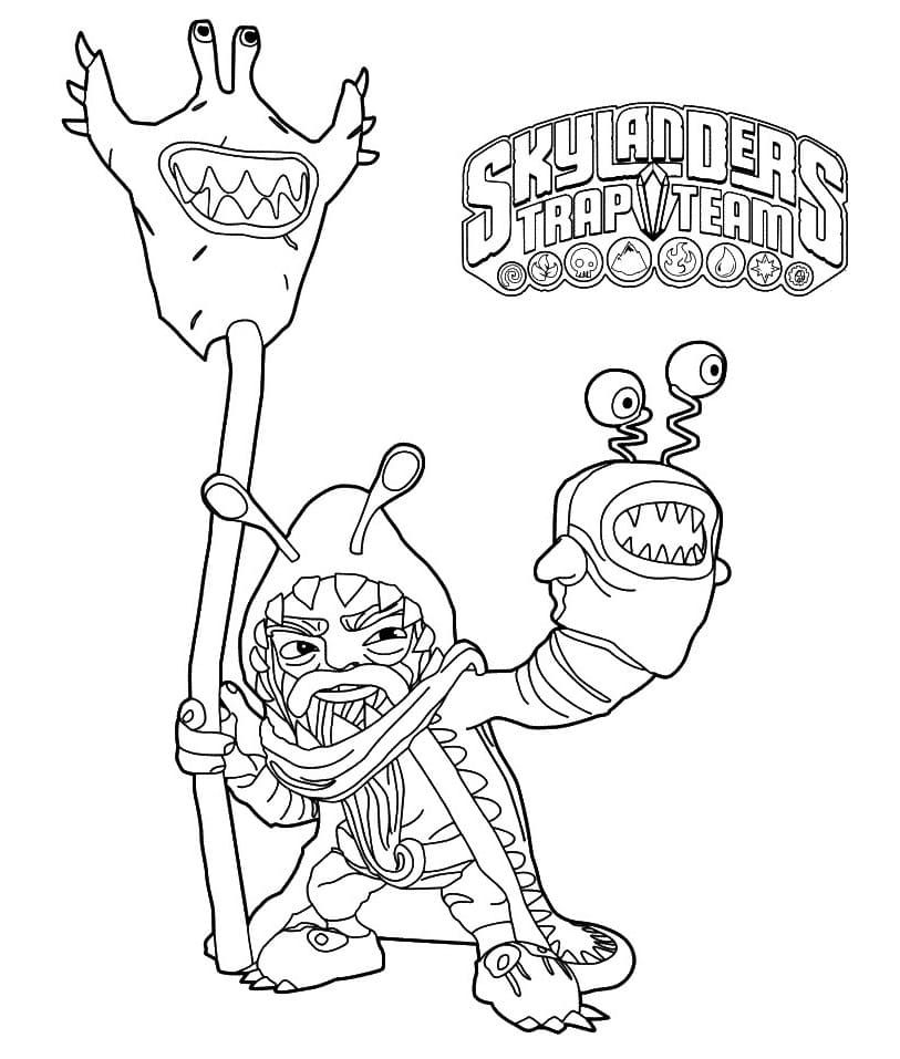 Çocuklar İçin Skylanders Boyama Sayfaları 