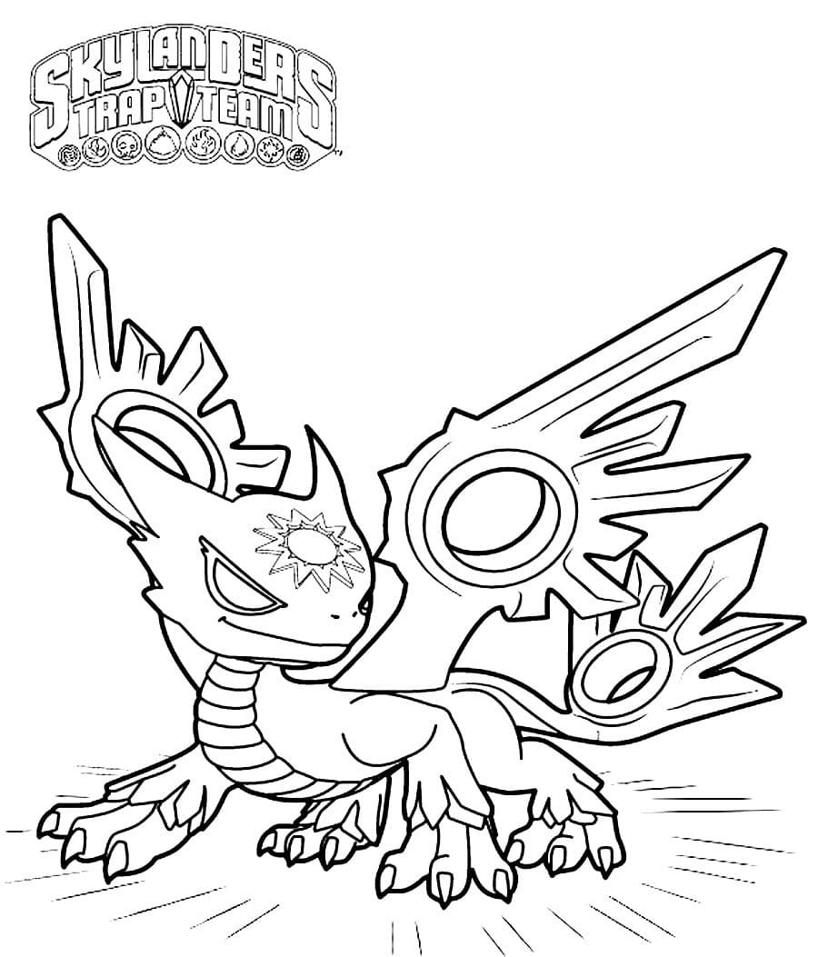 Çocuklar İçin Skylanders Boyama Sayfaları 