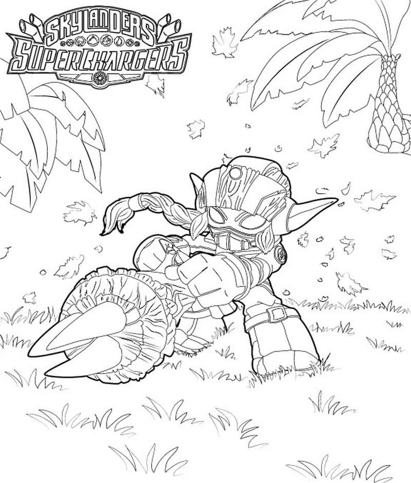 Çocuklar İçin Skylanders Boyama Sayfaları 