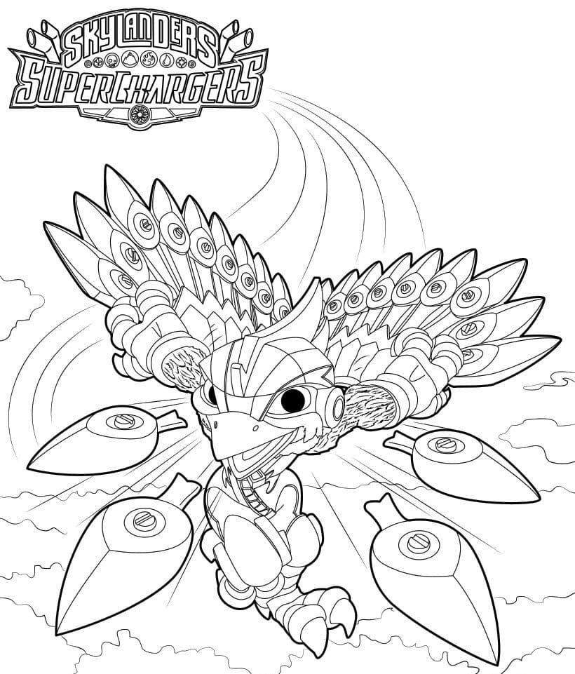 Çocuklar İçin Skylanders Boyama Sayfaları 