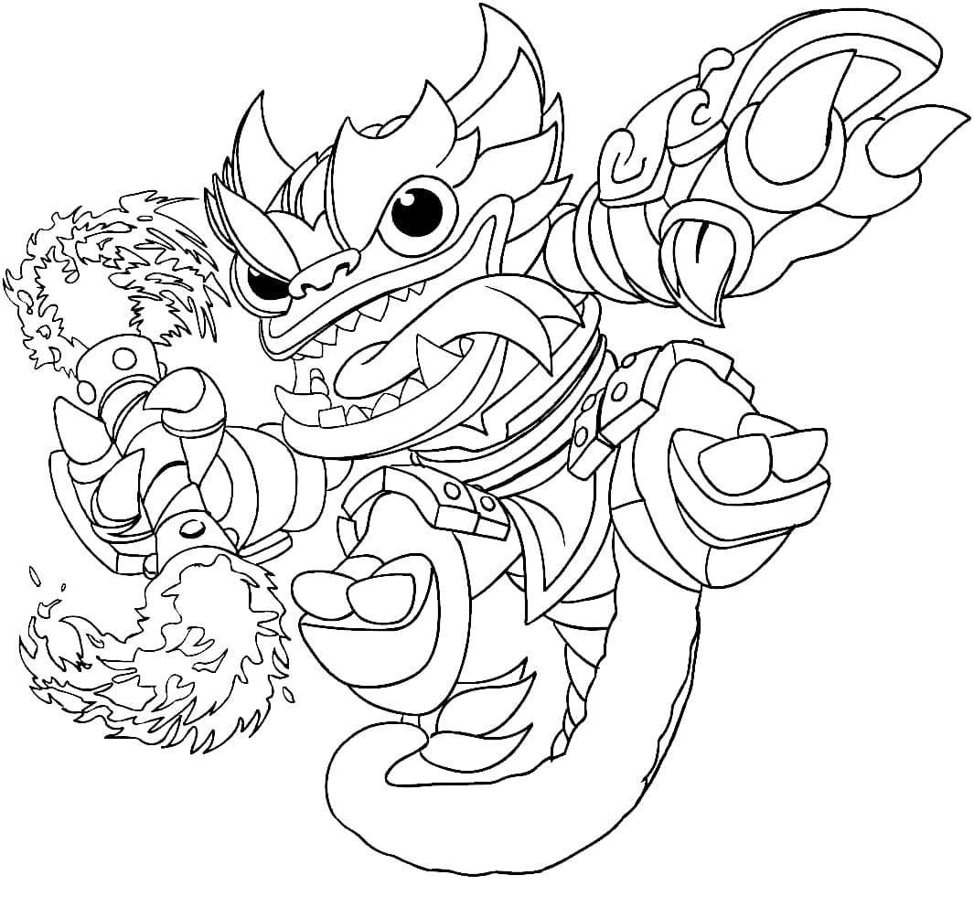 Çocuklar İçin Skylanders Boyama Sayfaları 