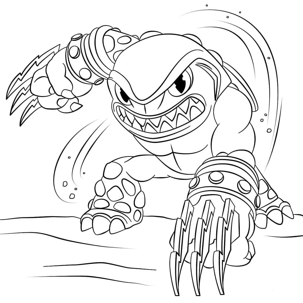 Çocuklar İçin Skylanders Boyama Sayfaları 