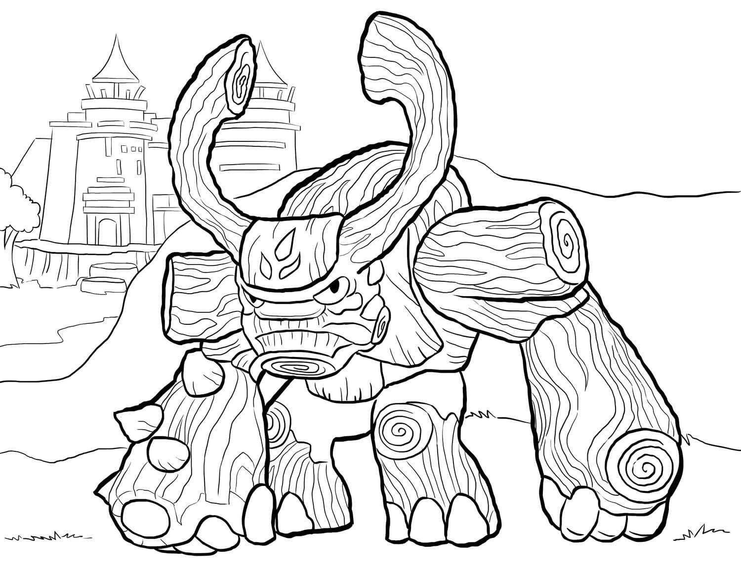 Çocuklar İçin Skylanders Boyama Sayfaları 