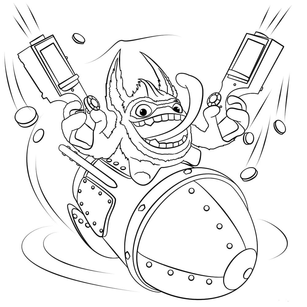 Çocuklar İçin Skylanders Boyama Sayfaları 