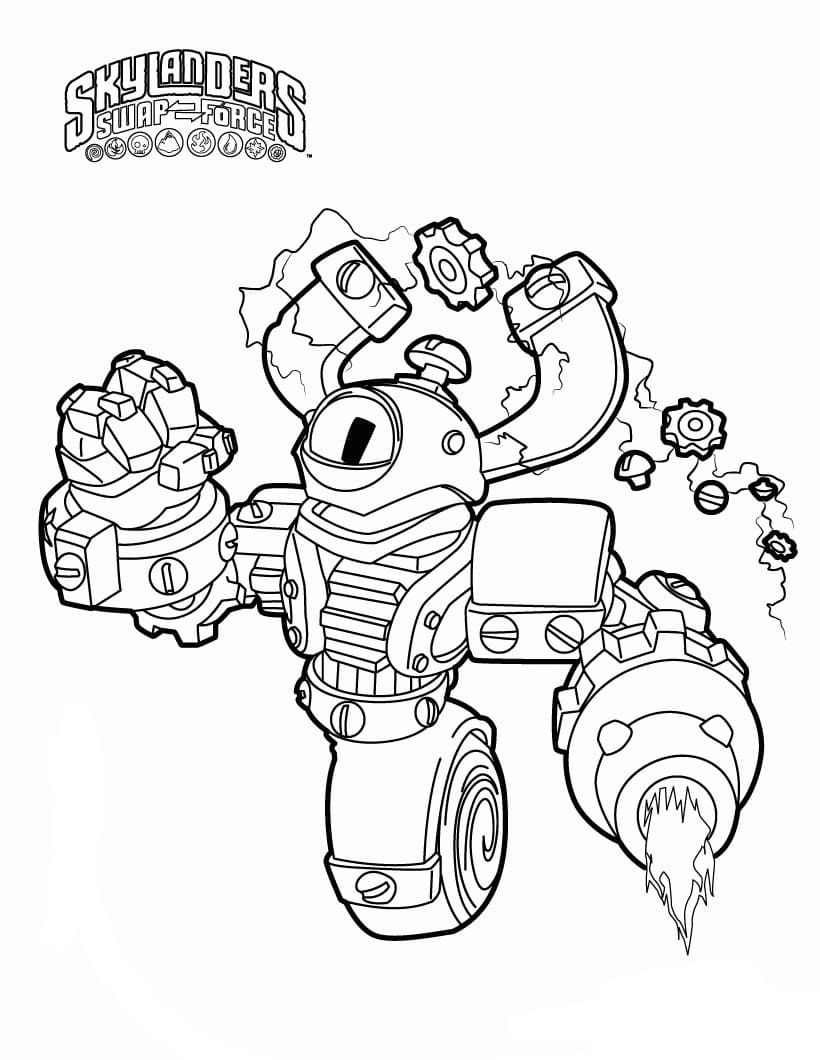 Çocuklar İçin Skylanders Boyama Sayfaları 