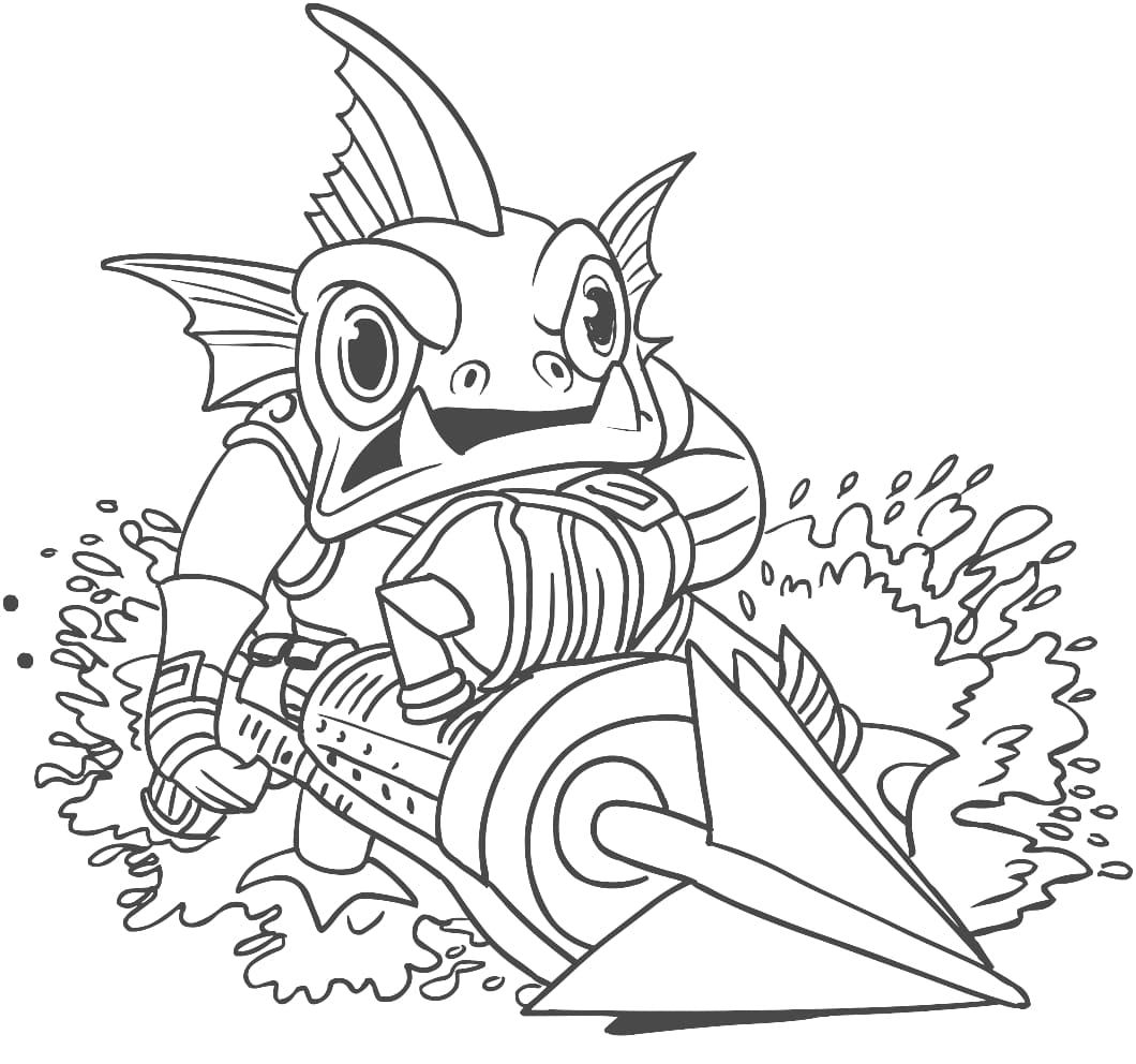 Çocuklar İçin Skylanders Boyama Sayfaları 