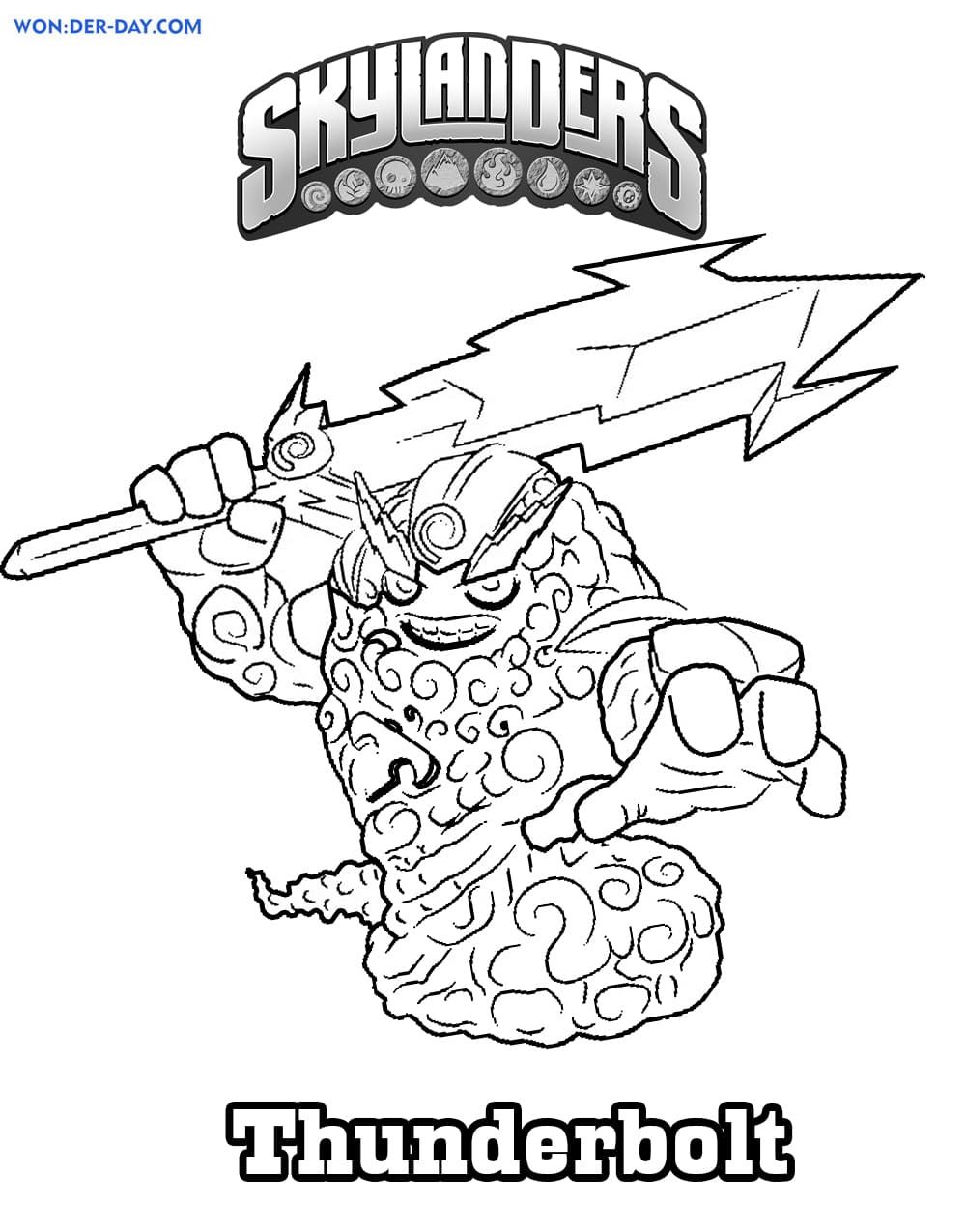 Çocuklar İçin Skylanders Boyama Sayfaları 