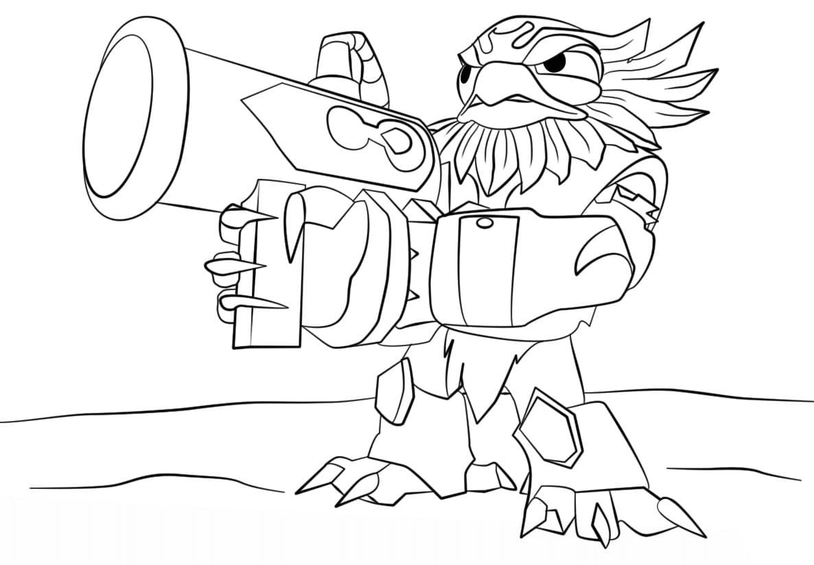 Çocuklar İçin Skylanders Boyama Sayfaları 