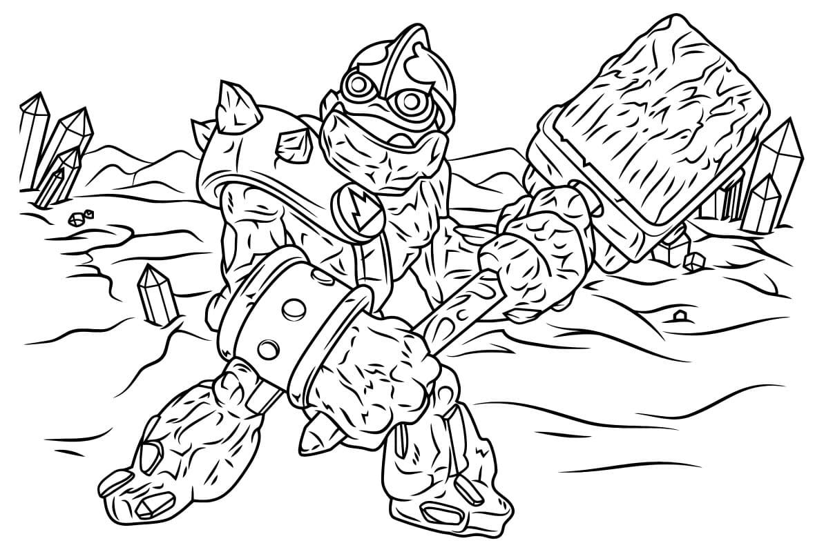 Çocuklar İçin Skylanders Boyama Sayfaları 
