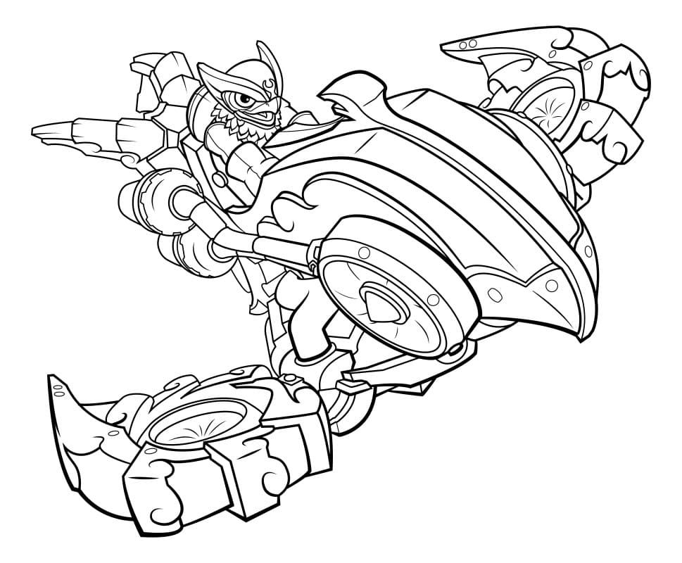Çocuklar İçin Skylanders Boyama Sayfaları 