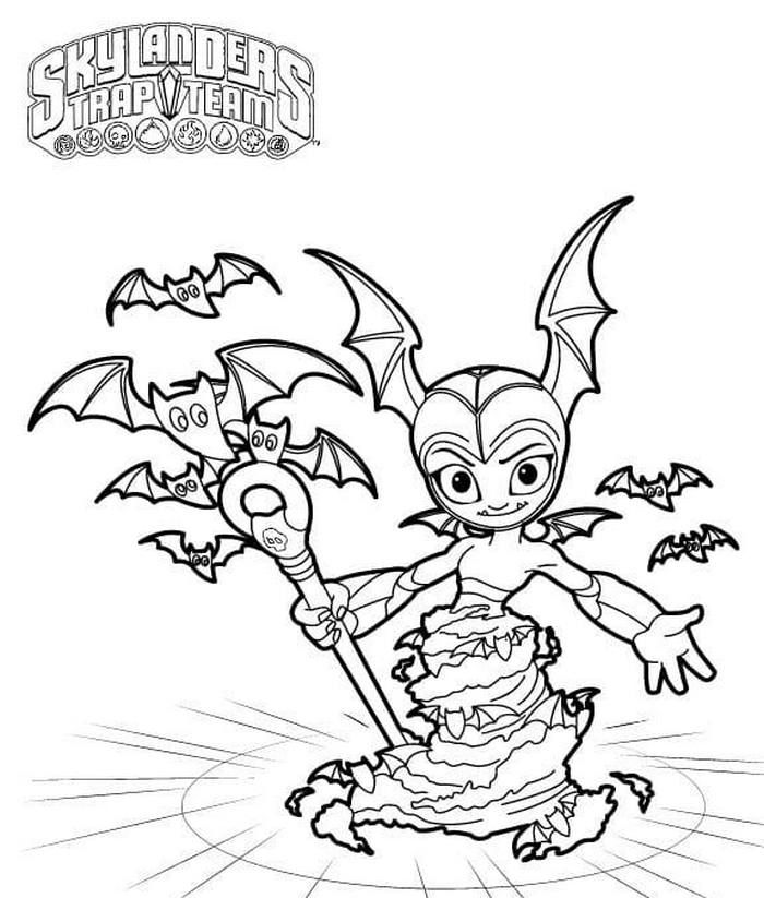 Çocuklar İçin Skylanders Boyama Sayfaları 