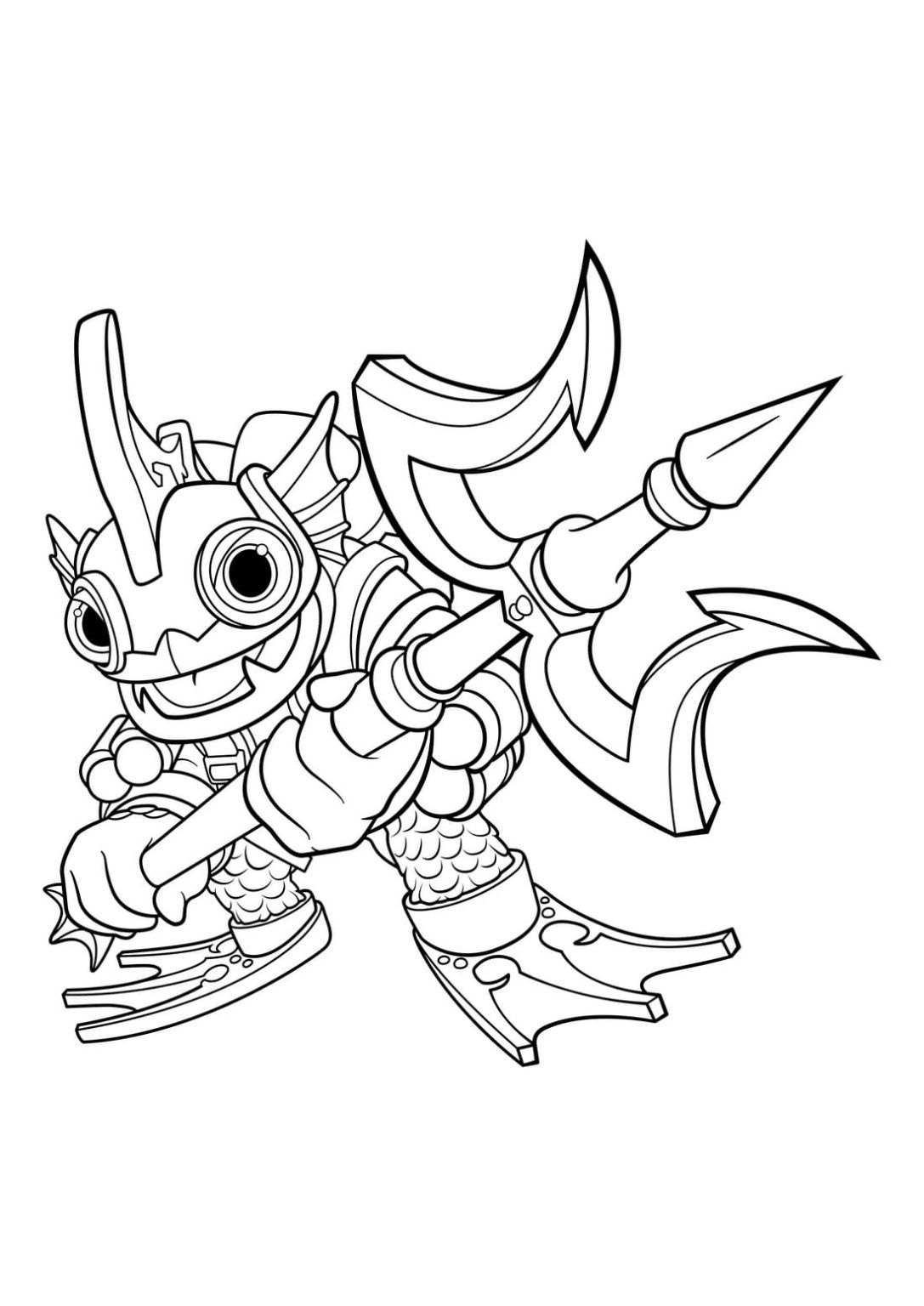 Çocuklar İçin Skylanders Boyama Sayfaları 
