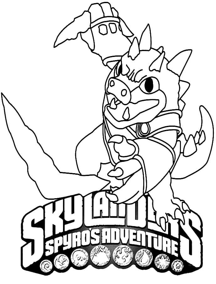 Çocuklar İçin Skylanders Boyama Sayfaları 