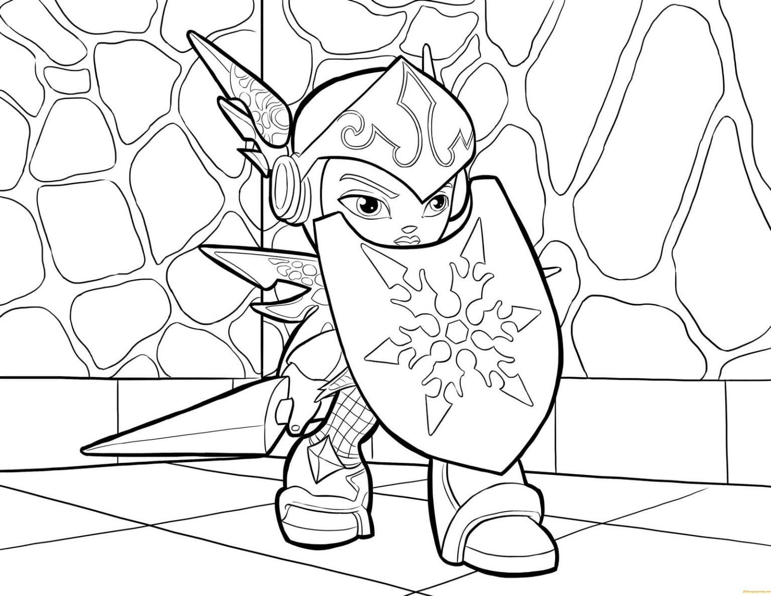 Çocuklar İçin Skylanders Boyama Sayfaları 