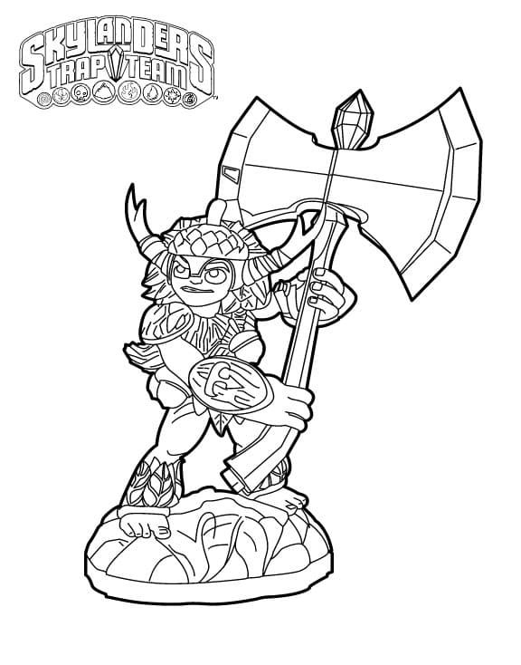 Çocuklar İçin Skylanders Boyama Sayfaları 