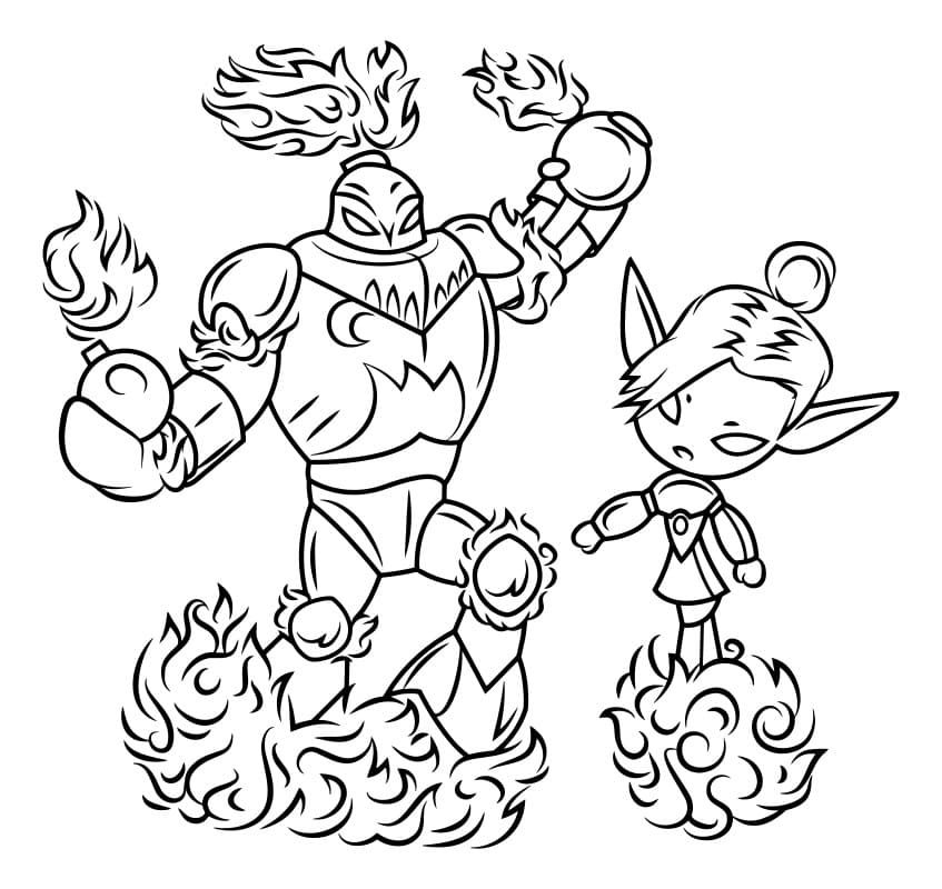Çocuklar İçin Skylanders Boyama Sayfaları 