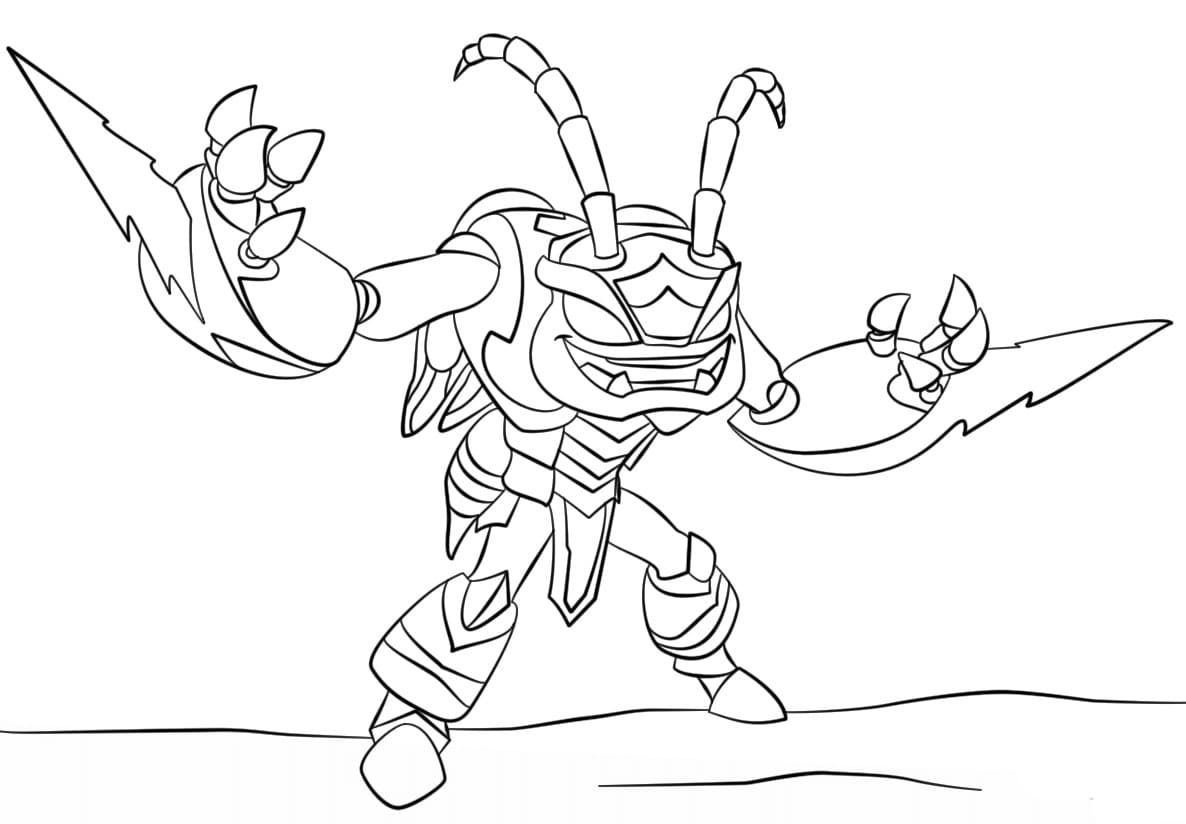 Çocuklar İçin Skylanders Boyama Sayfaları 