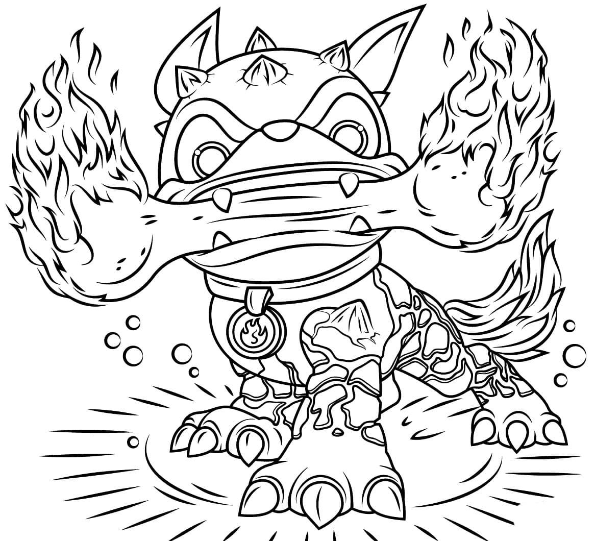 Çocuklar İçin Skylanders Boyama Sayfaları 